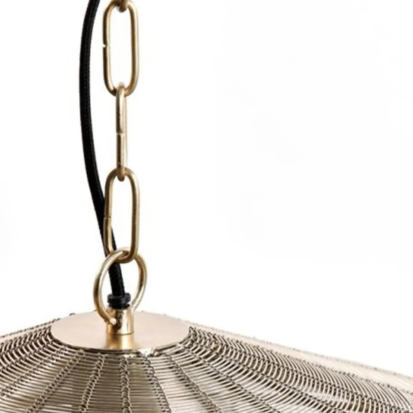 Lámpara de techo metal oro 60×23 | Tapidecor