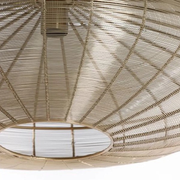 Lámpara de techo metal oro 60×23 | Tapidecor