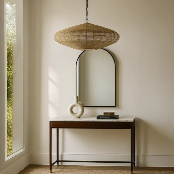 Lámpara de techo metal oro 60×23 | Tapidecor