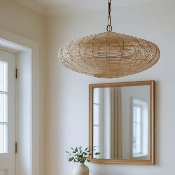 Lámpara de techo metal oro 60×23 | Tapidecor