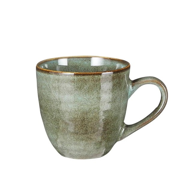 Taza café cerámica verde azulado 9×9 | Tapidecor