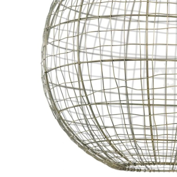 Lámpara colgante esfera bronce 55 cm | Diseño metálico escultórico