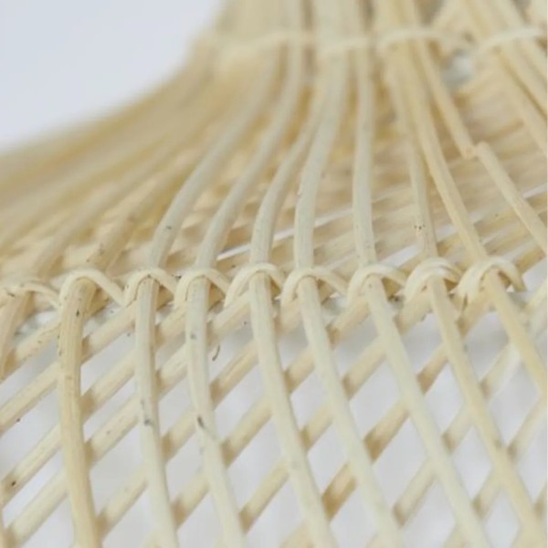 Lámpara colgante rattán natural diseño orgánico 46x39 | Tapidecor
