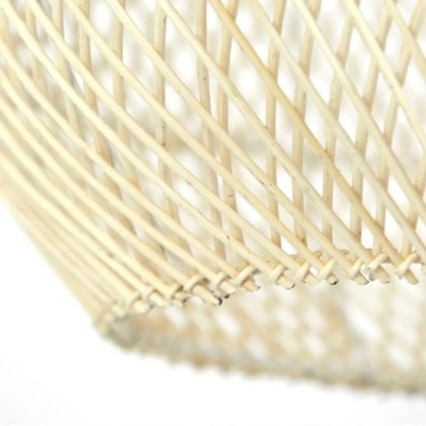 Lámpara colgante rattán natural diseño orgánico 46x39 | Tapidecor