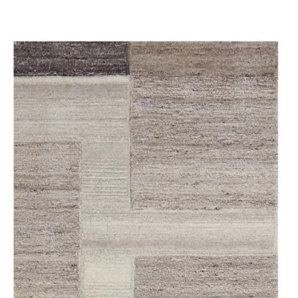 Alfombra lana tonos marrones diseño cálido 230x160 | Tapidecor