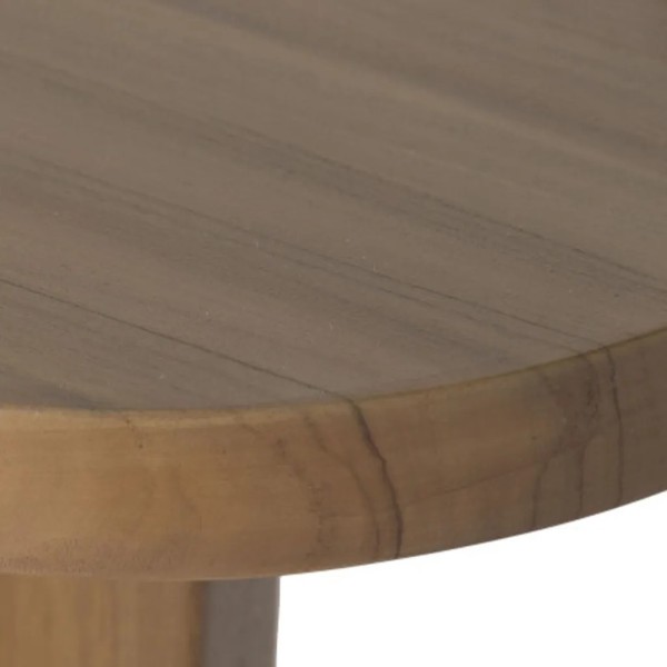 CONSOLA TECA TAPA OVALADA  180X38X80 CM