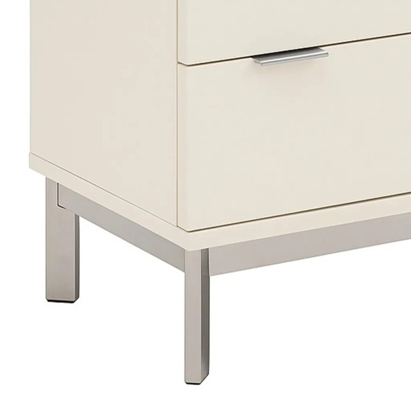 Mesita de noche 2 cajones con patas altas modernas | Tapidecor