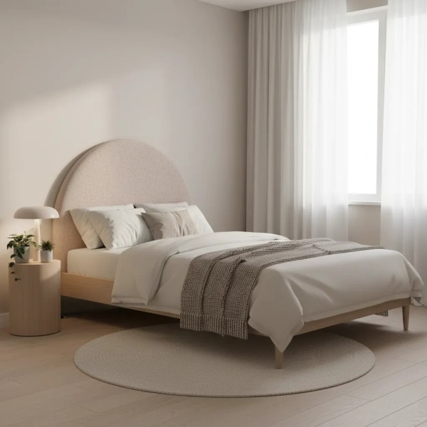 CABECERO COLCHON 105 REDONDO SERIE C 116X8X123 CM