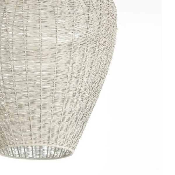 Lámpara Techo Metal Blanco 46x33 cm | Tapidecor