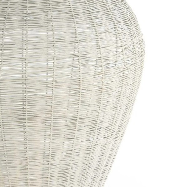 Lámpara Techo Metal Blanco 46x33 cm | Tapidecor