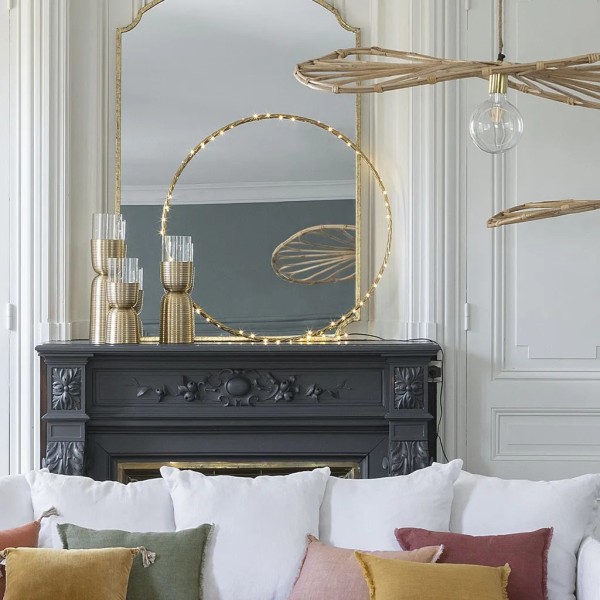 Portavelas dorado 41 CM Alto 11X11X41 CM