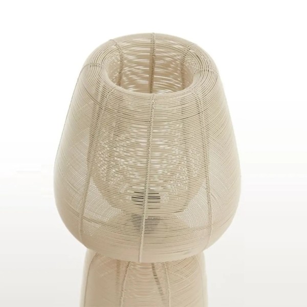 Lámpara de mesa metal crema 54x24 cm | Tapidecor