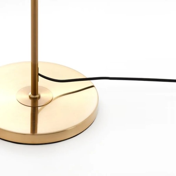 Lámpara de suelo esfera y metal dorado 160x30 cm | Tapidecor