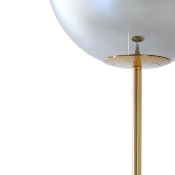 Lámpara de suelo esfera y metal dorado 160x30 cm | Tapidecor