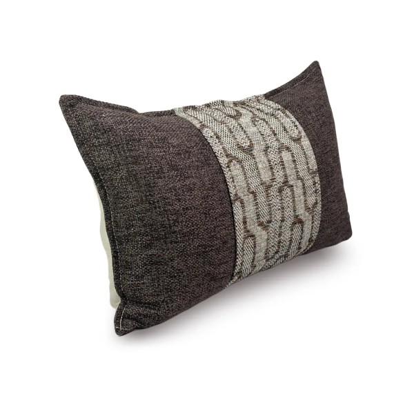 Cojín geométrico marrón premium 60x40 | Tapidecor