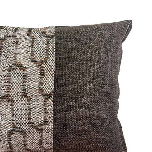 Cojín geométrico marrón premium 60x40 | Tapidecor