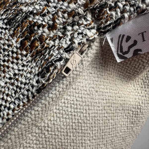 50x50 chocolate brown geometric cushion premium filler included