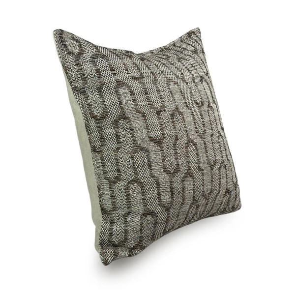 50x50 chocolate brown geometric cushion premium filler included