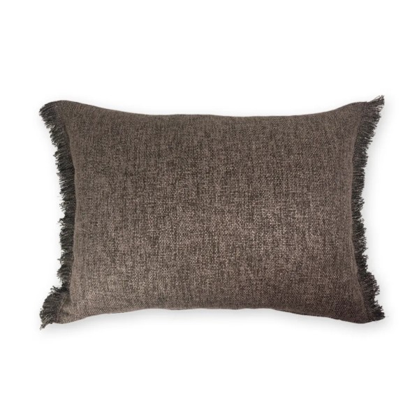 Cuscino marrone Cioccolato fissato 70x50 Premium Riempimento incluso