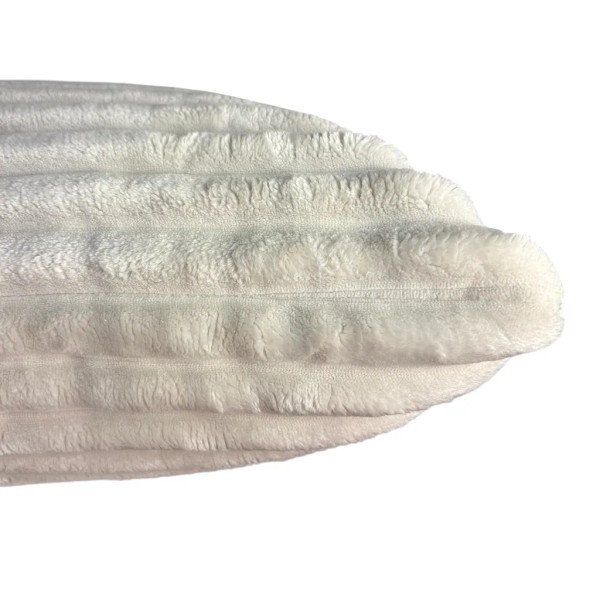 Cojín blanco pana ancha mullida  50x50 Relleno Premium incluido | Tapidecor