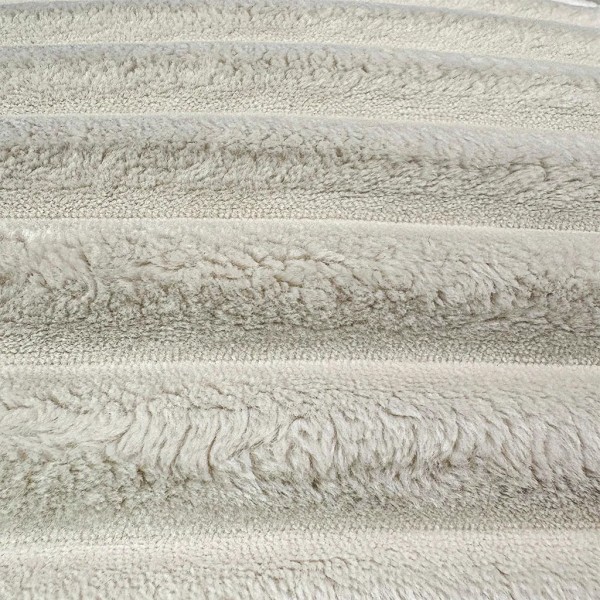 Cojín blanco pana ancha mullida  50x50 Relleno Premium incluido