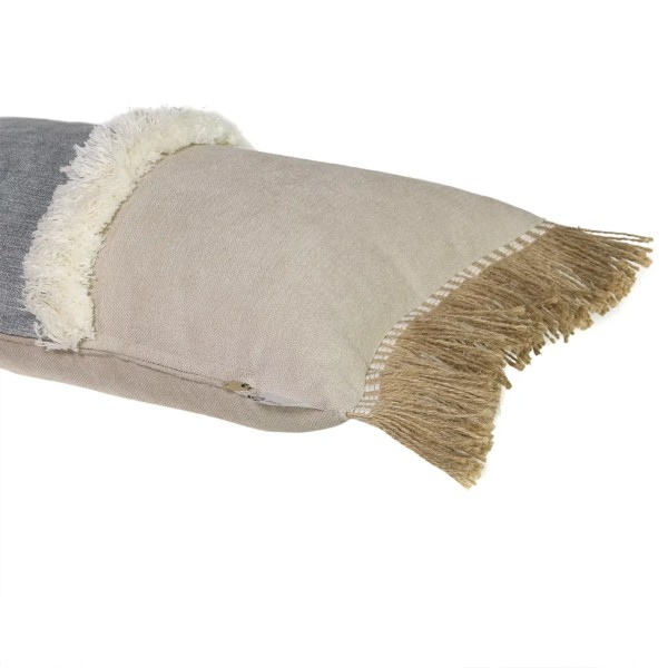 Cuscino Arena Green Band Light Doppio Fleco 60x30 Riempimento premium incluso