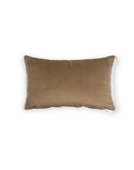Coussin brun, Candy Dyped Flaeco Spum. 60x40 remplissage de prime inclus