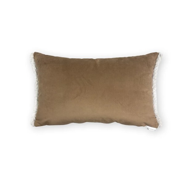 Coussin brun, Candy Dyped Flaeco Spum. 60x40 remplissage de prime inclus
