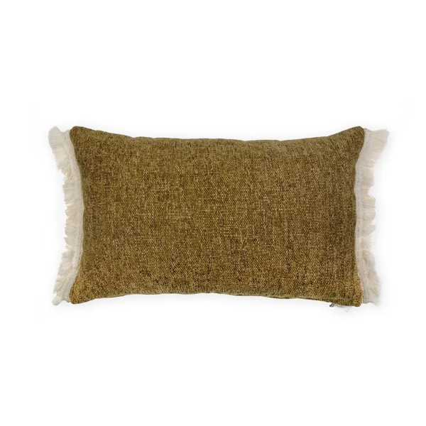 Brown cushion Flee white FLEECO white 70x50 Premium filler included