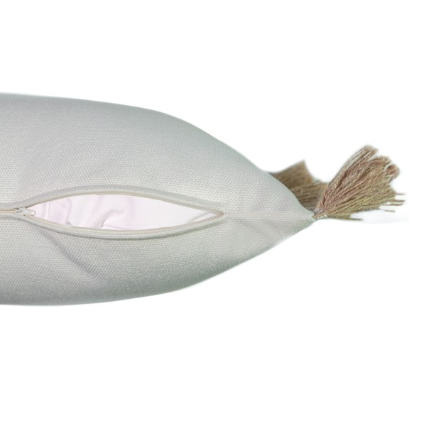 Broken white cushion FLECO NATURAL RAFIA 70X50 Premium filling included