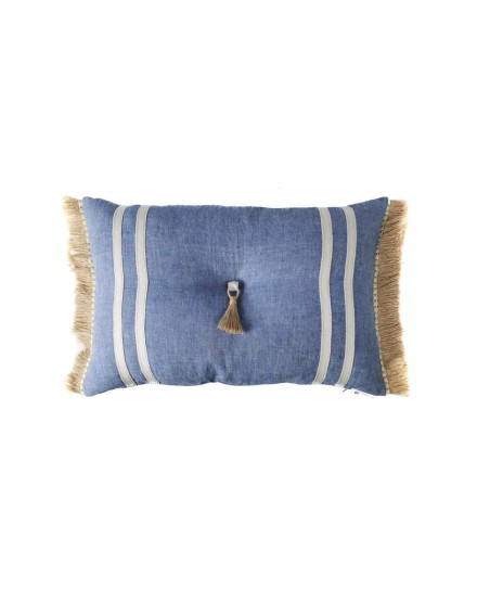 FUNDA COJIN + RELLENO 60X40 AZ UL LAT. CTRO.FLECOS AZUR SENSE