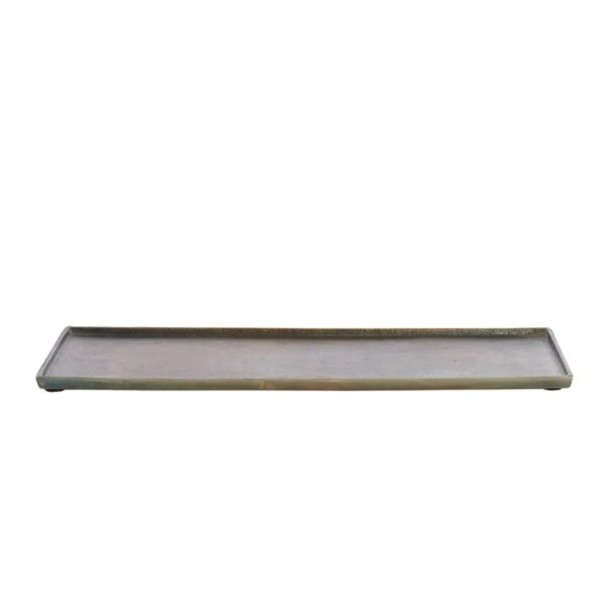 Bandeja Plato Metal Bronce 49x19 | Tapidecor