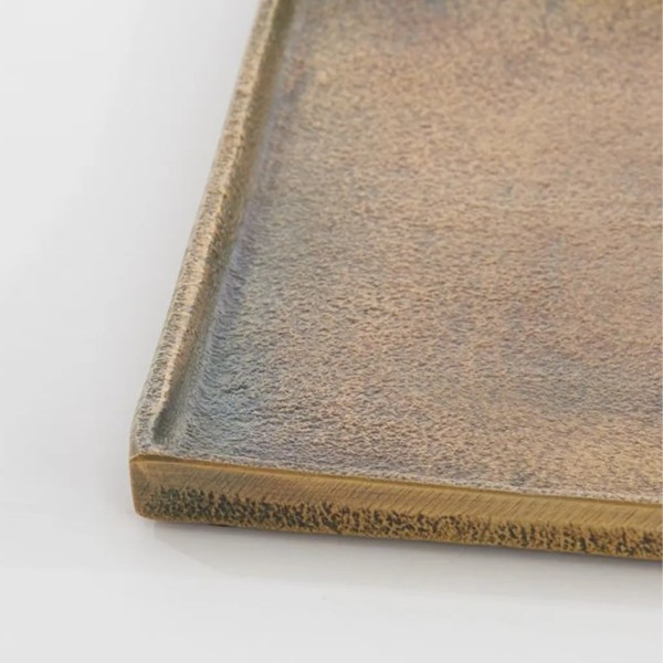 Bandeja Plato Metal Bronce 49x19 | Tapidecor