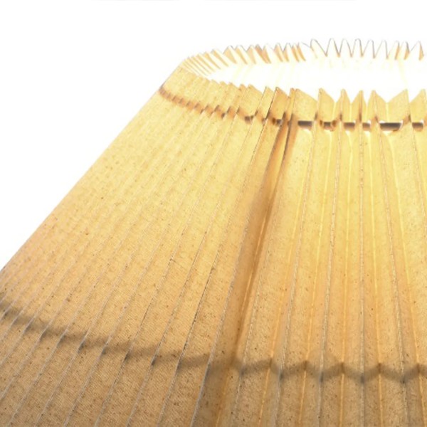 Lámpara de pie cerámica acanalada 102x54cm elegante | Tapidecor