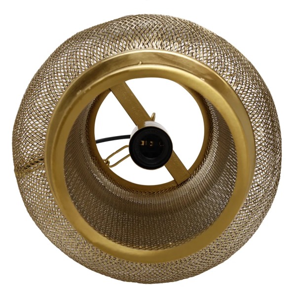 Lámpara de techo metal dorado 45x25cm decorativa | Tapidecor