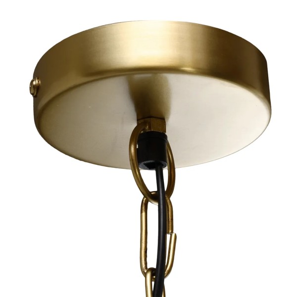 Lámpara de techo metal dorado 45x25cm decorativa | Tapidecor