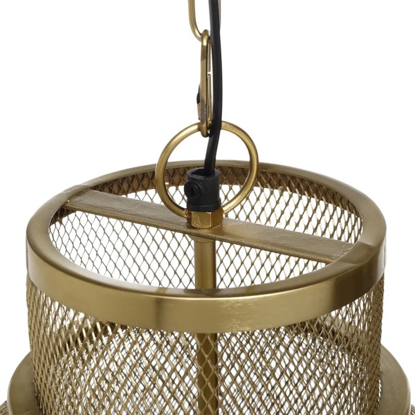 Lámpara de techo metal dorado 45x25cm decorativa | Tapidecor