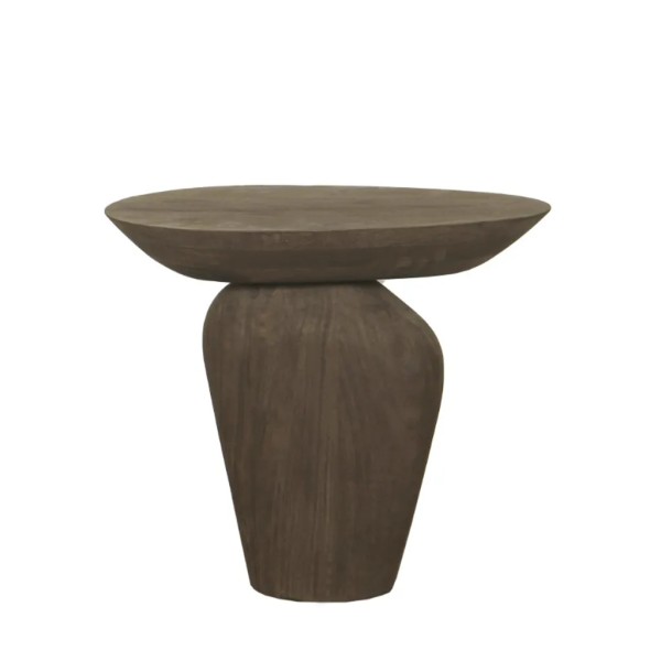 Mesa auxiliar madera de mango 55x35cm natural | Tapidecor