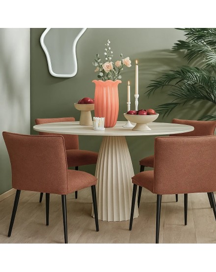 Vassoio piatto sabbia e marrone 20,5x20,5x18 cm 2