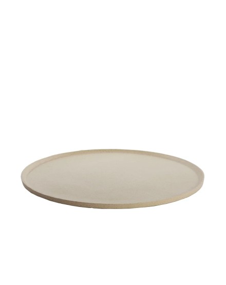Round tray sand and brown Ø50x1.5 cm