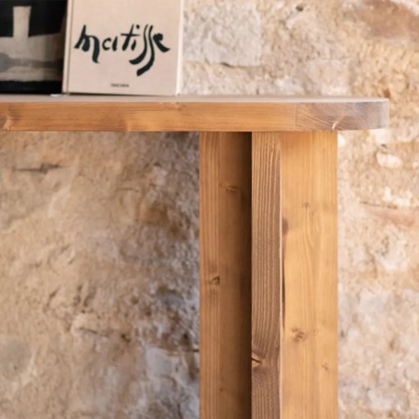 Consola de madera maciza de roble | Mueble elegante para tu hogar | Tapidecor