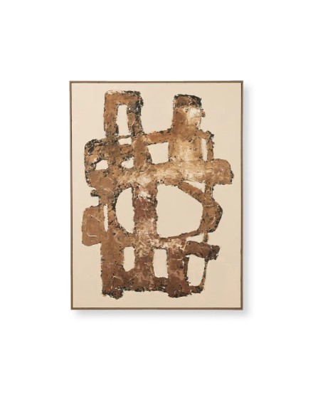 Cuadro abstracto madera pino 123x93 | Decoración moderna | Tapidecor