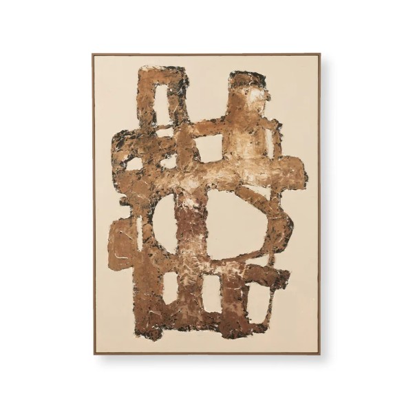 Cuadro abstracto madera pino 123x93 | Decoración moderna | Tapidecor