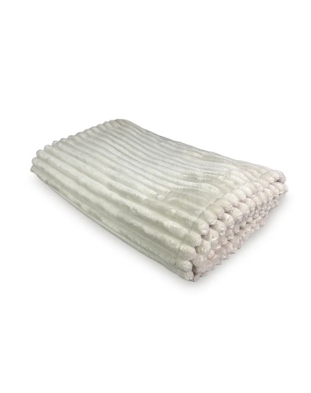 Manta pie cama pana blanca mullida 230X140 | Tapidecor