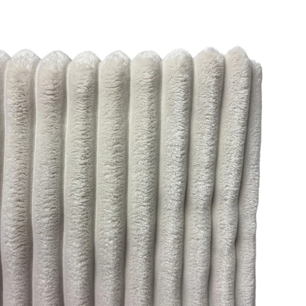 Manta pie cama pana blanca mullida  230X140