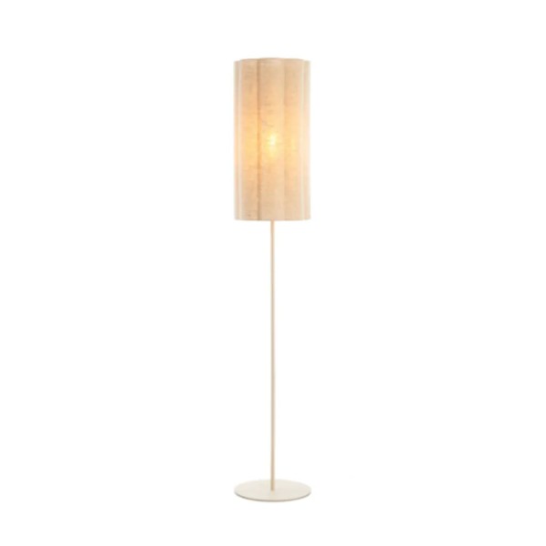 Lámpara pie crema tulipa flor - Iluminación elegante y moderna | Tapidecor