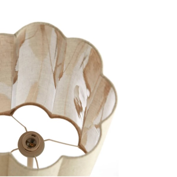 Lámpara pie crema tulipa flor - Iluminación elegante y moderna | Tapidecor