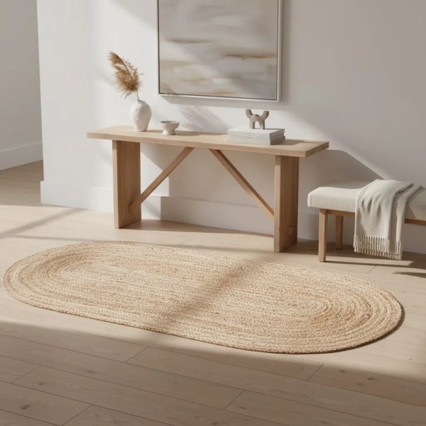 Tappeto ovale yeta naturale 170x70 cm