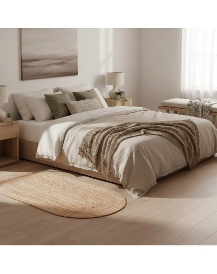 Tappeto ovale yeta naturale 170x70 cm 2