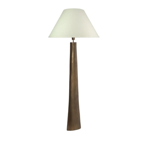 Lámpara de suelo marrón-bronce 34X12X119 CM | Iluminación elegante y moderna | Tapidecor